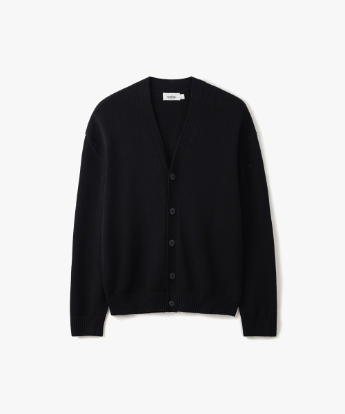 [리뉴얼ver.] 소프트 베이직 브이넥 가디건 블랙 COOSCD001BLACK
