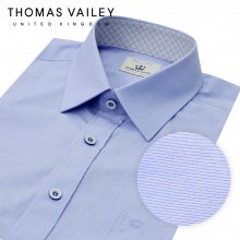 [THOMAS VAILEY] 토마스 베일리 남성드레스셔츠 블루 솔리드 슬림핏 1THTHA4MSU103