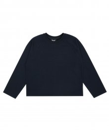 MG7S BACK FRINGE LONG TEE (NAVY)