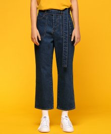 MG7S DENIM WRAP WIDE PANTS (BLUE)