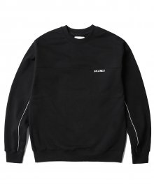 Reflective Piped Sweatshirt (Black)