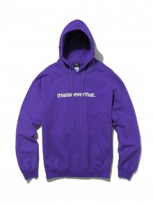 T-Logo Hooded Sweatshirt Purple