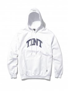TINT ARC Logo Hooded Sweatshirt White
