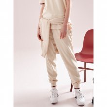 KNITTED JOGGER PANTS IVORY