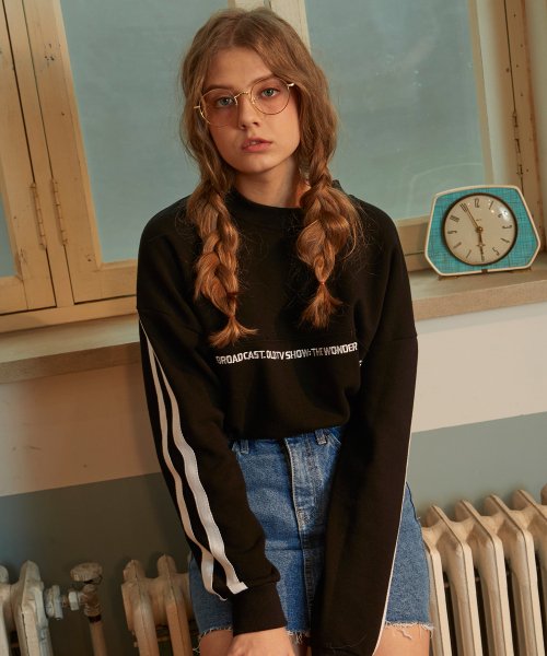 버닝(BURNING) 1968 Tape Sweatshirt (Black) - 54,000 | 무신사 스토어