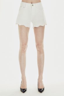 [Dana 8018] Ivory Cotton Shorts