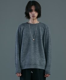 17ss oversized wool knit [charcoal gray]