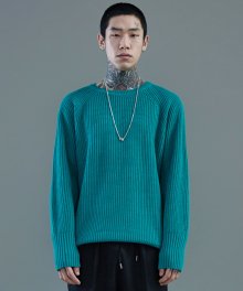17ss oversized wool knit [persian blue]