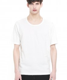 유니섹스 숏 슬리브 암핏 티셔츠 (WHITE) [HPSMTS001WHT]