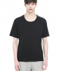 유니섹스 숏 슬리브 암핏 티셔츠 (BLACK) [HPSMTS001BLK]