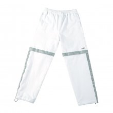 REFLECTIVE TRAINING SUIT PANTS - WHITE