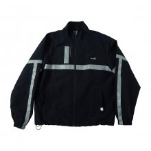 REFLECTIVE TRAINING SUIT JACKET - BLACK