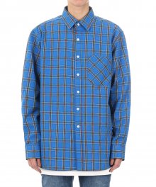 TP70 POCKET TARTAN SHIRTS (BLUE)