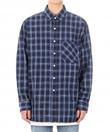 TP70 POCKET TARTAN SHIRTS (NAVY)