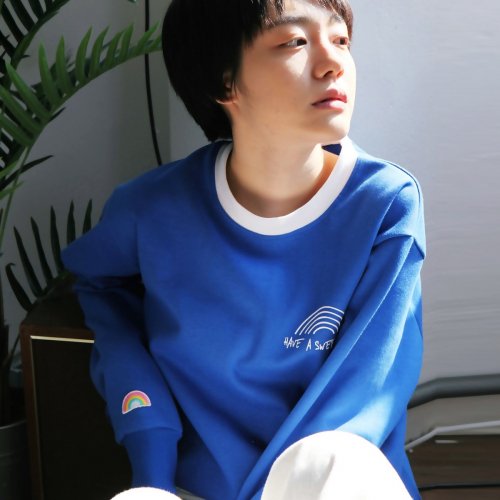 런디에스(RUNDS) 해브어스윗데이 스웨트셔츠 (블루) - 42,000원 | 무신사 스토어