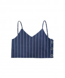 MG7S DENIM STRIPE BUSTIER (BLUE)