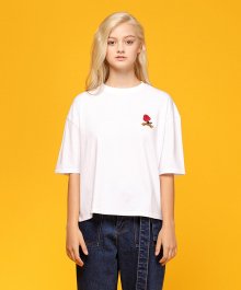 MG7S ROSE CAMPUS TEE (WHITE)