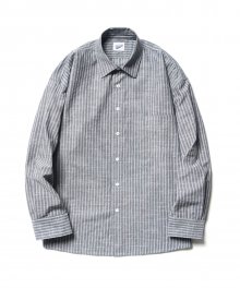 Ticking Stripe Shirts Dark Gray