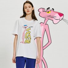 [Pink Panther] Slam S/S T-shirts(White)