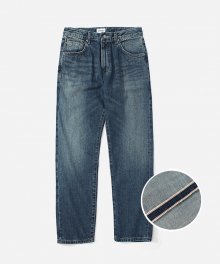 WASHED SELVEDGE TAPERED JEANS