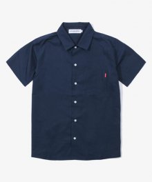 Cotton S/S Shirt - Navy