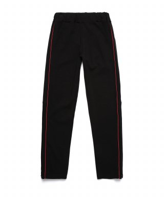 피피피(P.P.P) ZIP TRACK PANTS (BLACK/RED)