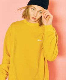 [unisex] xenon Signature sweatshirt yellow