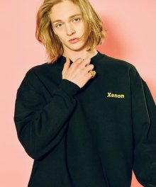 [unisex] xenon Signature sweatshirt black