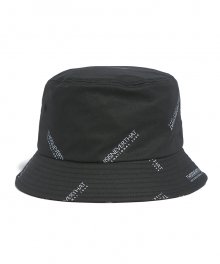 Rep-Logo Bucket Hat Black