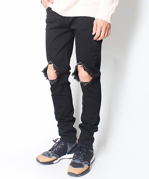 Black jeans damage Clearance