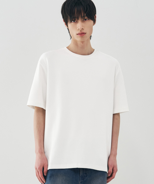 드로우핏(drawfit) 에센셜 베이직 티셔츠 [OFFWHITE]