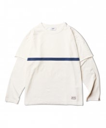 Macon Layered L/S T-Shirt Off White