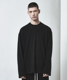 OVERSIZED LONG SLEEVE T-SHIRT-BLACK