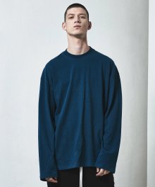 OVERSIZED LONG SLEEVE T-SHIRT-TURQUOISE