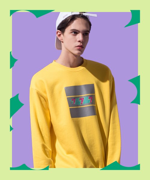 프로젝트인(projectin) [UNISEX] 잭팟 맨투맨 (Yellow)