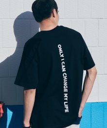 Back Message S/S T-Shirts(Black)