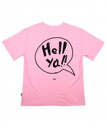 헬야 그래픽 티셔츠 핑크