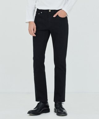 페이탈리즘(FATALISM) black crop jeans #0069