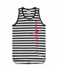 CRUZ LONG SLEEVELESS BLACK STRIPE