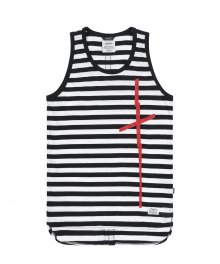 CRUZ LONG SLEEVELESS BLACK STRIPE