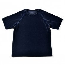 17SS VELVET T-SHIRT NAVY