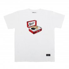 STV. RECORD PIZZA TEE WHITE