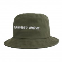 STV. 17 FONT LOGO BUCKET HAT KHAKI