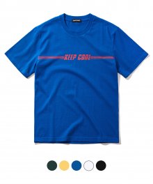 KEEP COOL 프린트 티셔츠_블루 (VNAGTS112)