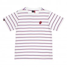 RS CLASSIC TONGUE STRIPE 1/2 BORDER TEE WRB