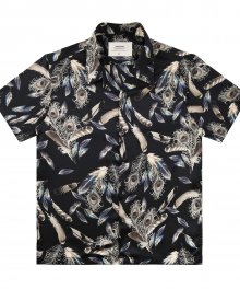 Flame of Peacock Shirts-Black