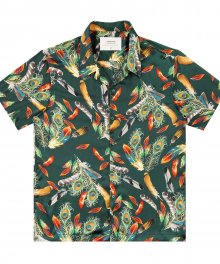 Flame of Peacock Shirts-Green