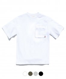 립 포켓 티셔츠 흰색 LHST5041