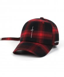 CRUZ CHECK BASEBALL CAP RED