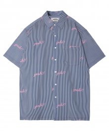 M#1306 yeah stripe shirt (navy)